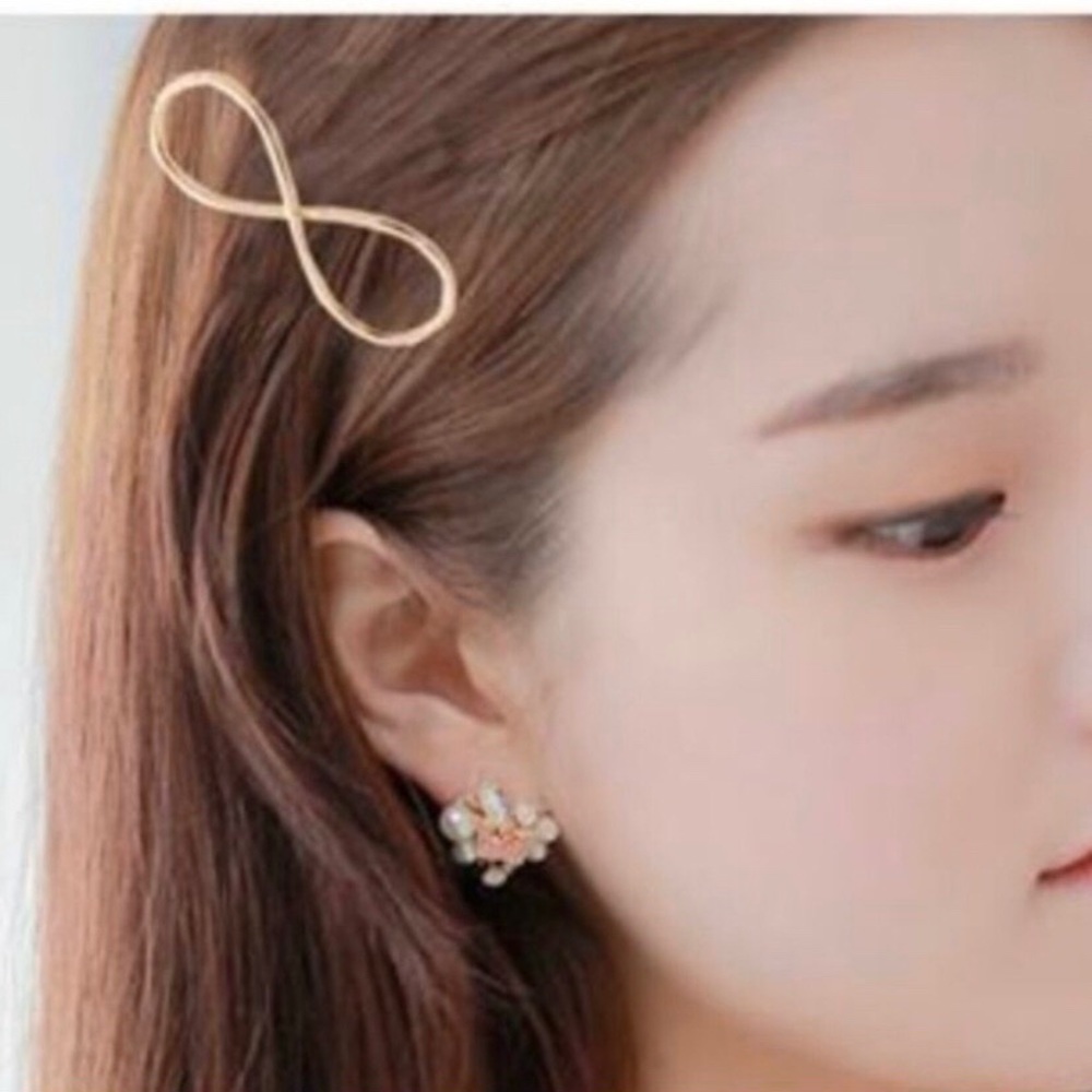 Infinity Boho Silver Tone Hair Clip